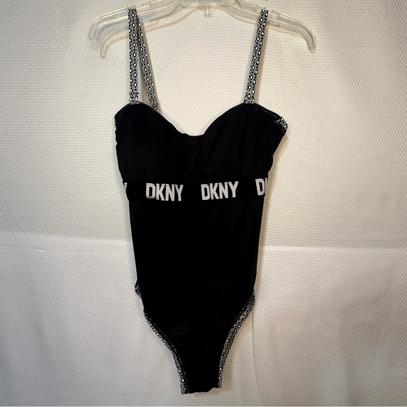 DKNY Monochrome Geometric Swimwear - Picture 8 of 9